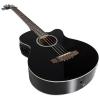 Electric Acoustic Bass Guitar Black Solid Wood Construction With Equalizer New