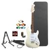 Squier by Fender Arctic White Electric Guitar w/ Accessories &amp; Online Lesson
