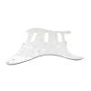 IKN SSS 3Ply Guitar Pickguard White Pearl Pickguard w/Screws for Strat Squier Style Guitar