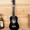 New 23 inch Wooden Black Guitar Acoustic Muscial Instrument Toy Kids Gift