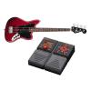 Squire Vintage Jaguar Special Bass Guitar - With Zoom B1on Bass Multi-Effects Processor Pedal