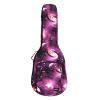 Semi-Hollow Electric Guitar Case&mdash;Durable, Padded, Soft Carrying Gig Bag with Backpack Straps, Purple Cosmos by Phitz