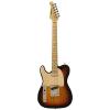 Sawtooth ST-ET-LH-SBW-KIT-2 Left Handed Electric Guitar, Sunburst with Aged White Pickguard