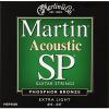 Martin MSP4000 SP Phosphor Bronze Acoustic Guitar Strings, Extra Light