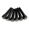 Blisstime 6pcs Ebony Guitar Pins Inlaid Abalone Dot Acoustic Guitar Replacement Parts