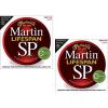 Martin MSP7100 SP Lifespan 92/8 Phosphor Bronze Acoustic Guitar Strings, Light 2 Pack