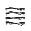 Right Angle Pedal Power Cable 4 Pack Compatible with Voodoo, Carl Martin Pro, Pedal Pad II, Modtone