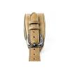 LeatherGraft Honey Brown Genuine Leather with Buckle Shoulder Pad Guitar Strap