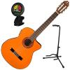 Washburn C5CE Classic Style Acoustic Electric Nylon-String Guitar w/ Stand and Tuner