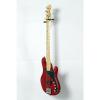 Squier Deluxe Dimension Bass IV Maple Fingerboard Electric Bass Guitar Level 2 Transparent Crimson Red 888365981772
