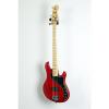 Squier Deluxe Dimension Bass IV Maple Fingerboard Electric Bass Guitar Level 3 Transparent Crimson Red 190839070029