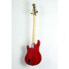 Squier Deluxe Dimension Bass IV Maple Fingerboard Electric Bass Guitar Level 3 Transparent Crimson Red 190839070029