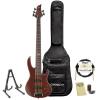 ESP LTD D-5-NS Natural Satin 5-String Electric Bass w/ Accessories &amp; Gig Bag