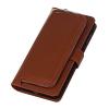 iPhone 7 Plus Flip Cases, Bonice Premium Leather Magnetic Detachable Folio Zipper Protective Phone Wallet Case with Multiple Card Slots Extra Wallet Storage for iPhone 7 Plus 5.5 inches - Brown