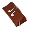 iPhone 7 Plus Flip Cases, Bonice Premium Leather Magnetic Detachable Folio Zipper Protective Phone Wallet Case with Multiple Card Slots Extra Wallet Storage for iPhone 7 Plus 5.5 inches - Brown
