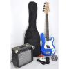Ursa 1 JR RN PK EB Blue Bass Guitar Package w/Free Carry Bag, Amp and DVD