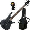 Ibanez GSRM20BWK GIO 4-String Mikro Electric Bass Weathered Black with Gig Bag and Tuner