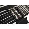 Schecter Guitar Research Synyster Gates Custom Electric Guitar - Black with Silver Pinstripes