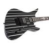Schecter Guitar Research Synyster Gates Custom Electric Guitar - Black with Silver Pinstripes