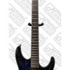 Schecter Blackjack Slim Line Series C-1 6-String Electric Guitar w/Case, See-Thru Blue Burst Bundle, w/Passive Pickups