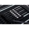 Schecter 203 Synster Custom-Sustainiac 6-String Electric Guitar (Black/Silver)