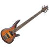 Ibanez SRF705BBF Portamento Fretless Electric Bass, 5-String - Brown Burst Flat Open Box