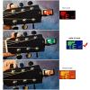 AROMA Mini Portable Chromatic Guitar Tuner Clip On Multi-angle Adjustable Ukulele Instrument Tuner for Guitar, Violin, Ukulele, Bass (AT-200D)