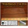 Fret Wire for Electric and Bass Guitars - Wide/Medium Size - Six Feet