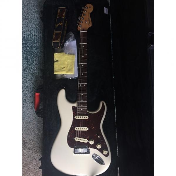Custom Fender American Standard Stratocaster 2015 Olympic White w/ Rosewood board, all Case Candy