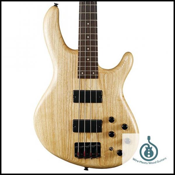Custom Cort Action Series Deluxe 4-String Bass, Natural ACTIONDLXASOPN