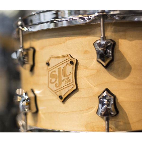 Custom SJC Custom 7x13 Maple Snare Drum in Satin Natural