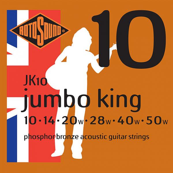 Custom Rotosound JK10 Jumbo King Phosphor Bronze Acoustic Guitar Strings 10-50