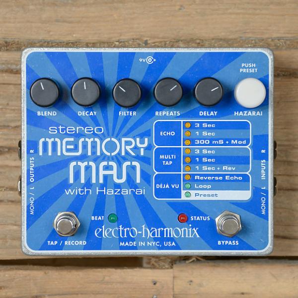 Custom Electro-Harmonix Stereo Memory Man with Hazarai USED