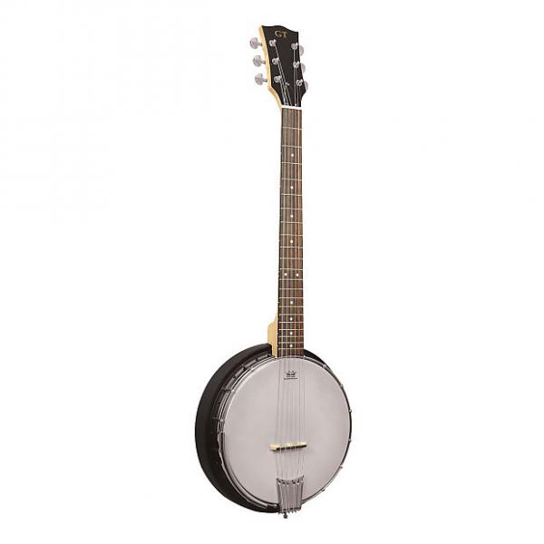 Custom Gold Tone AC-6 Left-Handed Acoustic Composite 6-String Banjo Guitar with Gig Bag
