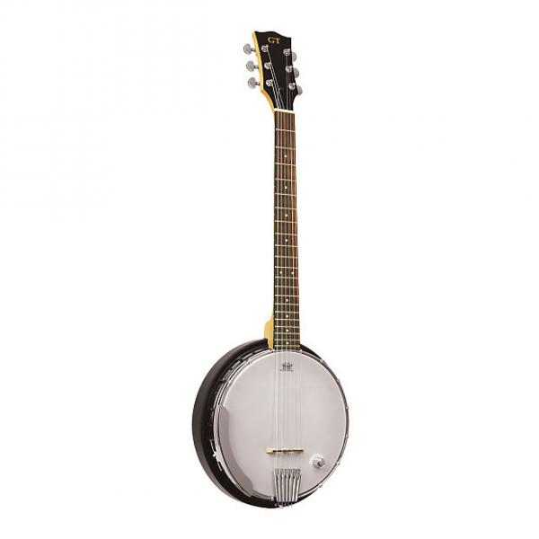 Custom Gold Tone AC-6+/L Left-Handed Acoustic Composite 6-String Banjo Guitar with Gig Bag