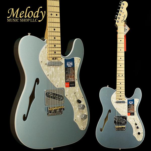 Custom Fender American Elite Telecaster Thinline, Maple Fingerboard, Mystic Ice Blue