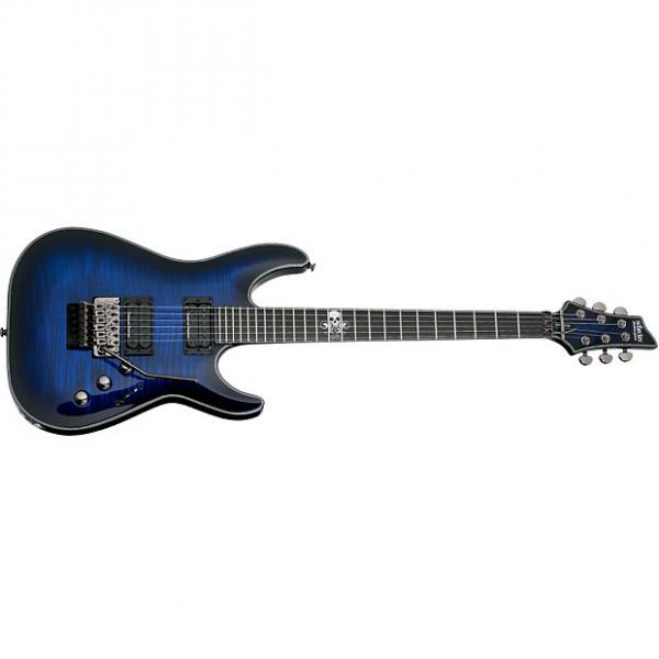 Custom Schecter Blackjack SLS C-1 FR P Hell's Gate Skull See Thru Blue Burst STBB NEW Electric Guitar