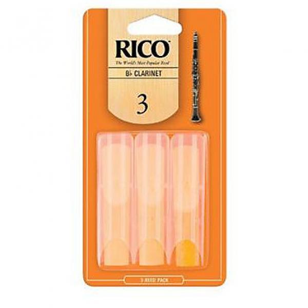 Custom Rico Bb Clarinet Reed Size 3, 3 Pack
