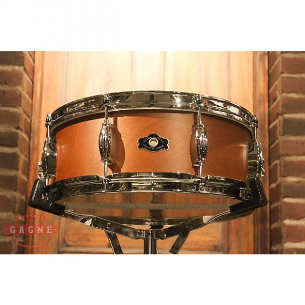 Custom George Way Tradition Mahogany 5.5x14 Natural Snare Drum
