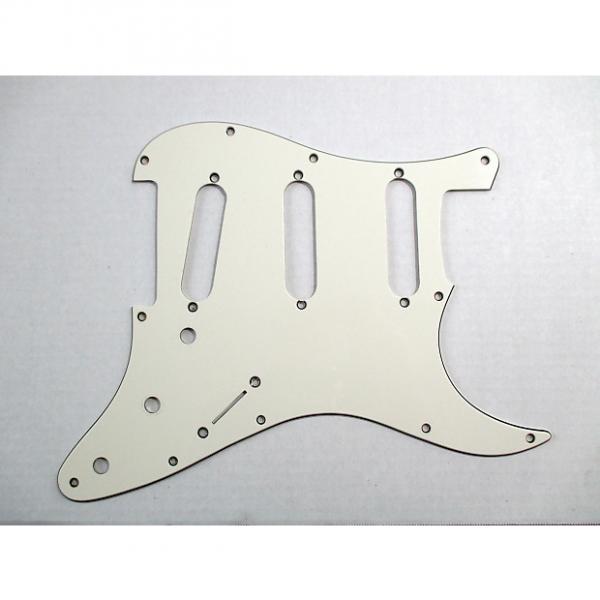 Custom MIJ Pickguard for Made in Japan Stratocaster Antique White 3 Ply