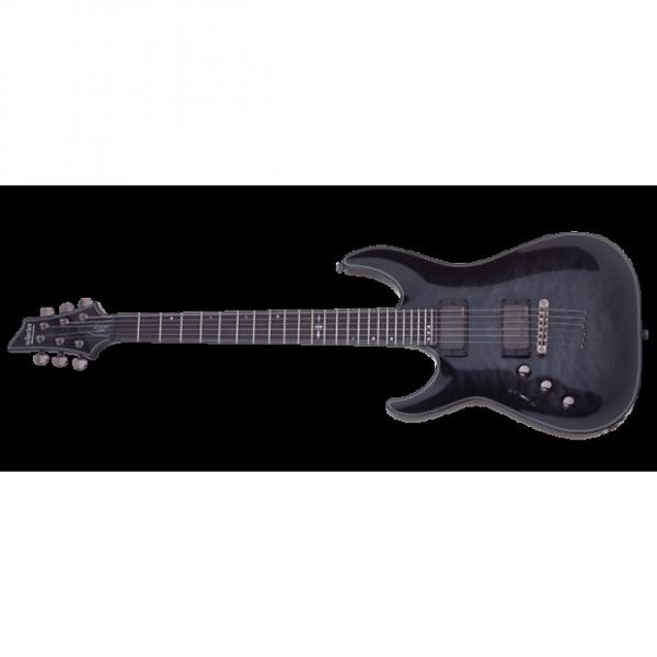 Custom Schecter Hellraiser Hybrid C-1 Left-Handed Electric Guitar Trans Black Burst