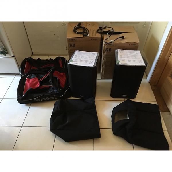 Custom QSC  K8 2016 with two Samsonite rolling bag and two padded covers