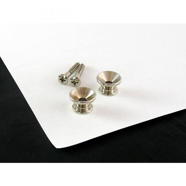Custom Strap Button Nickel Set of 2 w/ screws for Fender AP 0670-001