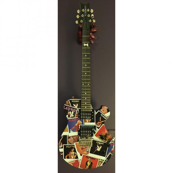 Custom Playboy Steve Clayton Complete Guitar Package: Playboy Covers Collage Graphic Guitar