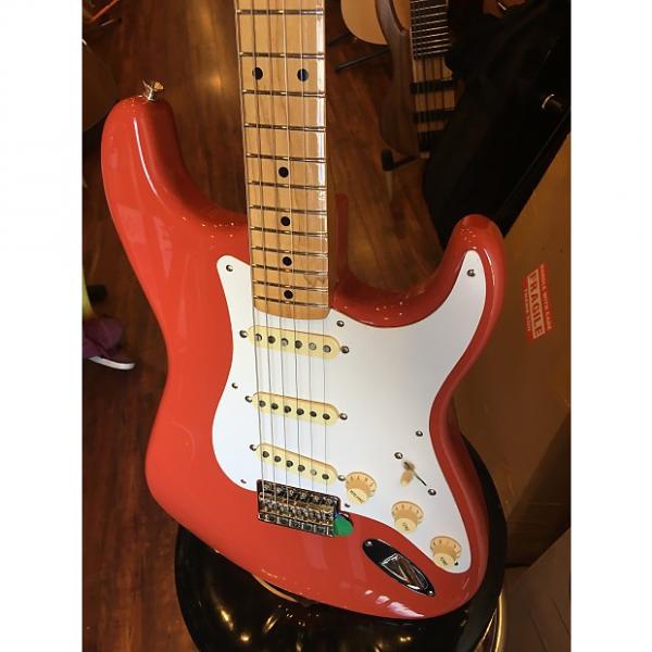 Custom Fender Classic Series '50s Statrocaster Electric Guitar Fiesta Red