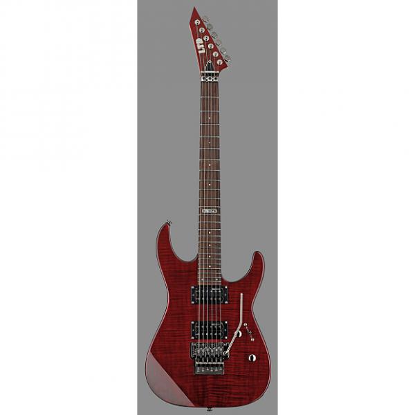Custom ESP LTD M100FM Electric Guitar, See Thru Black Cherry, LM100FMSTBC