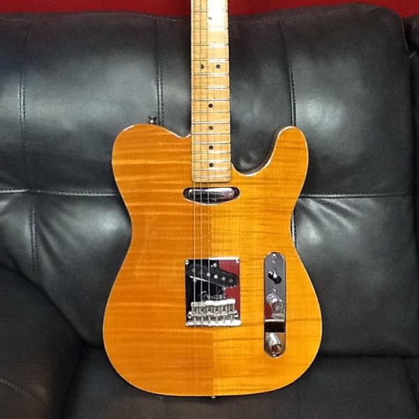 Custom Fender Select carved top telecaster 2012 Amber Natural