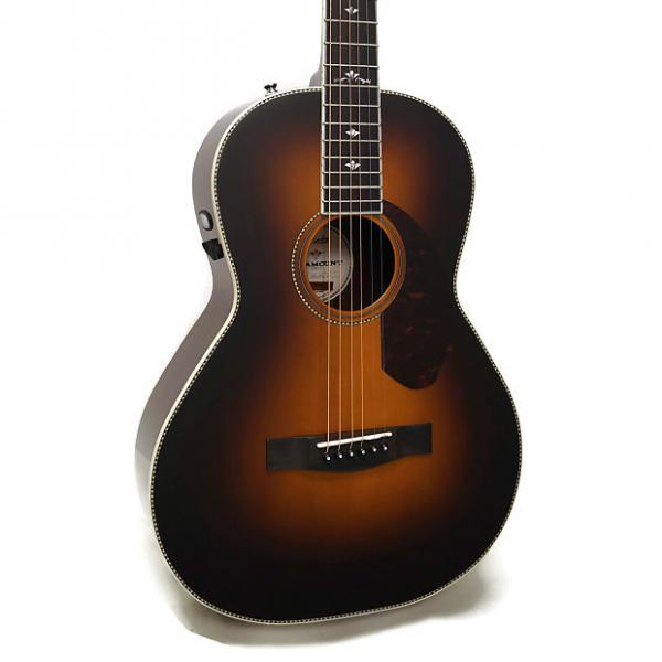 Custom Fender PM-2 Deluxe Paramount Series Parlor Acoustic-Electric Guitar w/ Case - Vintage Sunburst