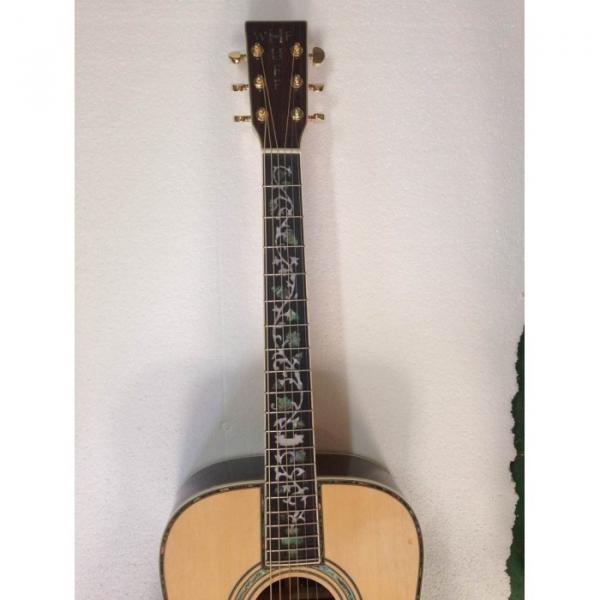 Custom 1833 Martin D45 Acoustic Guitar Sitka Solid Spruce Top Personalized Headstock
