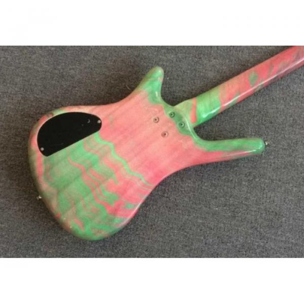 Custom Shop Warwick 4 Strings Marble Pink Green Bass